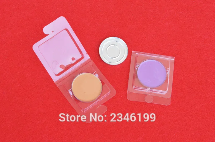 

100pcs/lot 36.5 mEmpty Plastic Eyeshadow Powder Case, DIY Clear Lip Rouge Subpackage,Small Sample Blister Packing Case for Blush