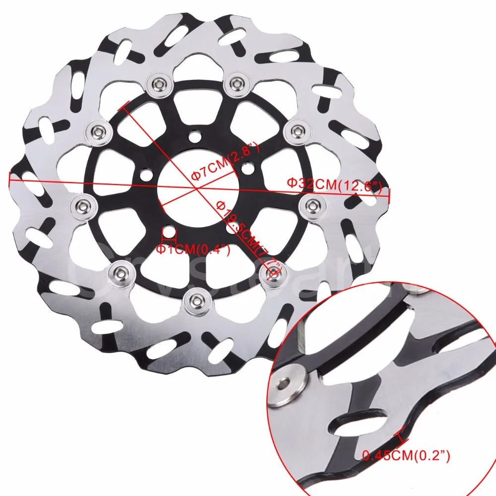 2 шт. ротор дисковых передних тормозов для Suzuki Hayabusa GSX 1300 1400 GSXR GSX-R 600 750 GSXR600 GSXR750