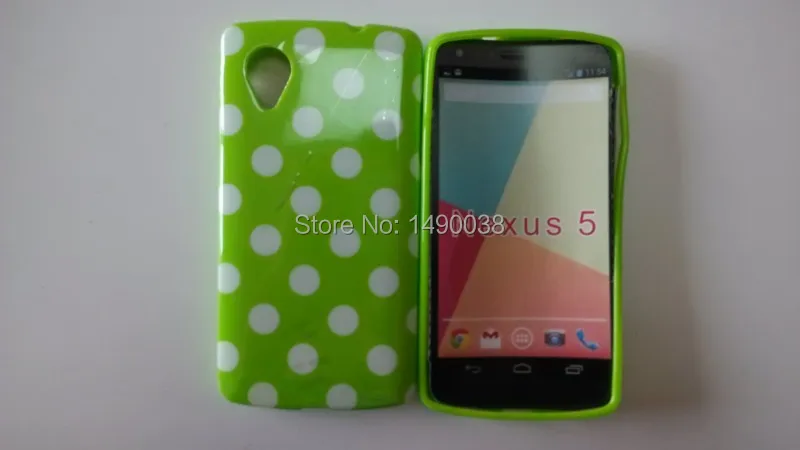 OEEKOI стиль в горошек задняя крышка чехол для LG Google Nexus 5 E980 мягкий телефона