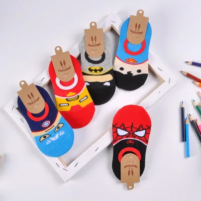 5pairs Boys kids cartoon socks Super hero neonatal Autumn/winter Breathable warm girls child Socks baby stuff cotton 2 12T|Носки| |