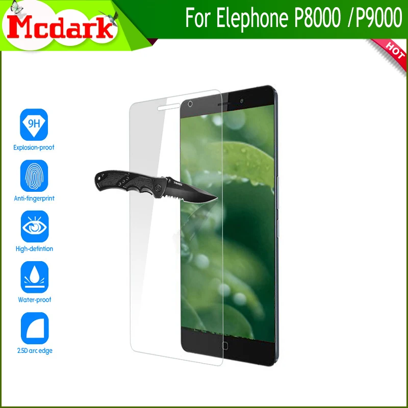 2.5D 9H закаленное стекло для Elephone P9000 Защита экрана P8000 телефона защитная