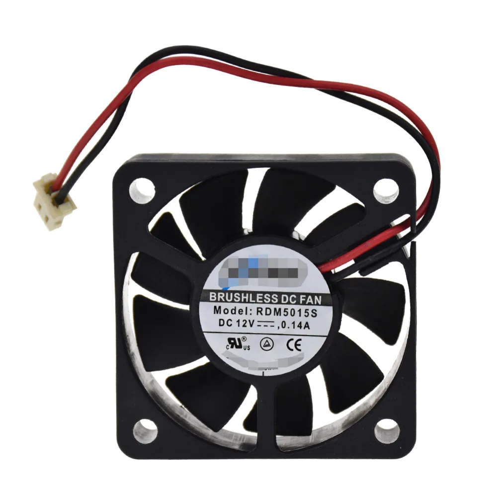 Для XFAN RDM5015S 12 В 0.14A 50*50*15 мм 2pin для samsung dvd-плеер охлаждающий вентилятор процессор кулер радиатор вентилятор для компьютера