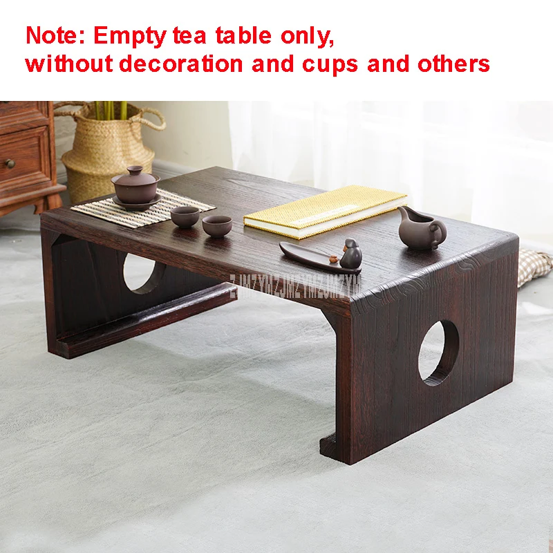 Japanese Style Tea Table Rectangle Solid Wood Antique Furniture Living Room Traditional Wooden Laptop Desk Floor Low Side | Мебель