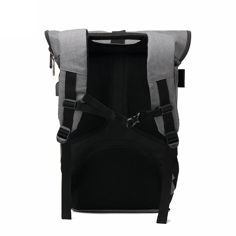 Рюкзак мужской холщовый с USB портом|solid backpack|backpack fashionfashion backpack |