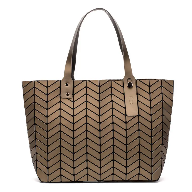 Женские матовые складные сумки на плечо большие повседневные клатчи в клетку с