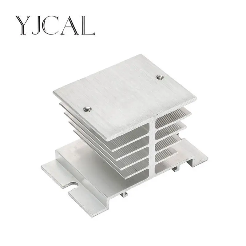 

Single Phase Solid State Relay SSR Aluminum Heat Sink Dissipation Radiator Heatsinks Suitable For 10A-25A Relay