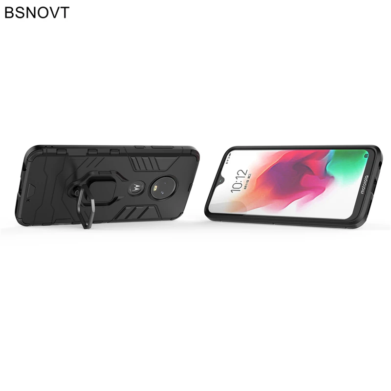Чехол-бампер для Motorola Moto G7 Магнитный чехол с кольцом на палец телефона Plus XT1965 xt1920 |