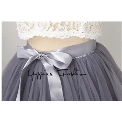 Smoke Grey Женские винтажная Нижняя юбка Lange рок Jupes Falda стимпанк Черный Макси Длинные Мягкая юбка из фатина Готический плиссированные юбки-пачки - Цвет: Smoke Grey