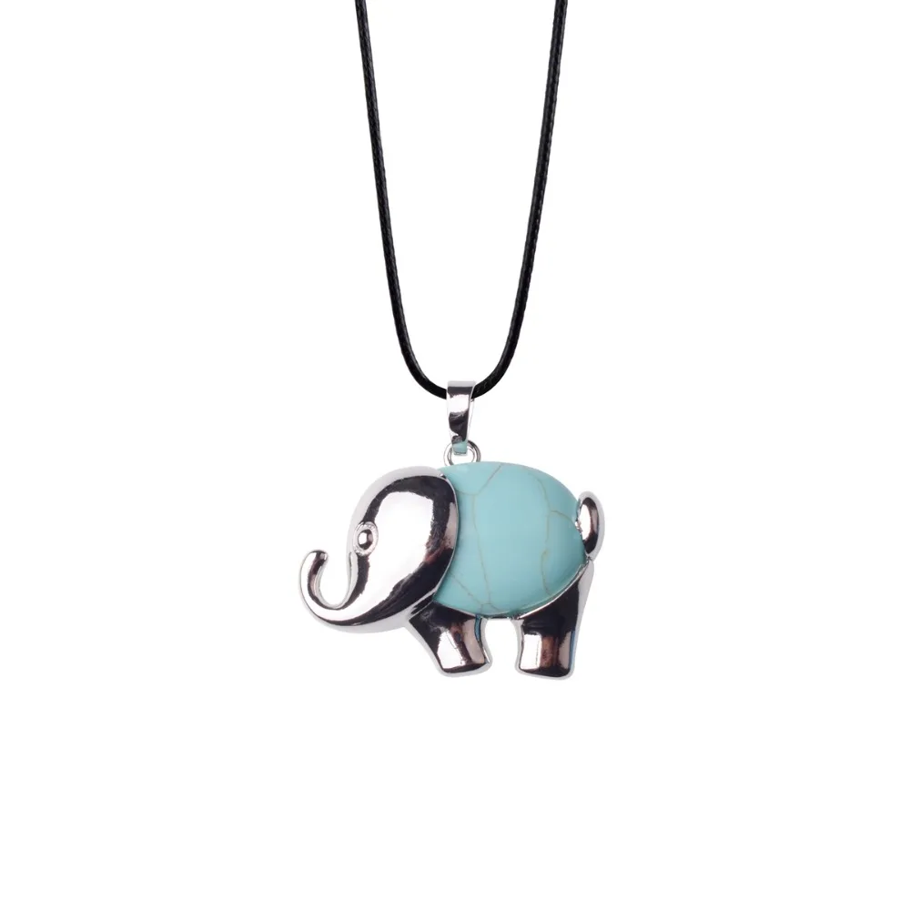 Natural lapis lazuli Auspicious peace Elephant Carved Crystal Rhinestone Antique Pendant Necklace Women's Trendy Jewelry Gift |