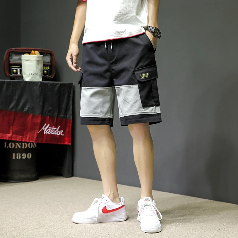 Шорты-шаровары в стиле хип-хоп летние шорты уличном до колена с большими