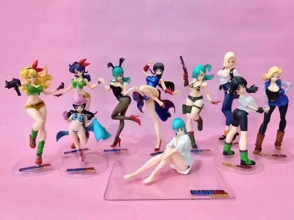 Dragon Ball Gals Android 18 обед/Запуск Chichi Bulma Bunny Girl Ver. Коллекционная модель игрушки из ПВХ 20