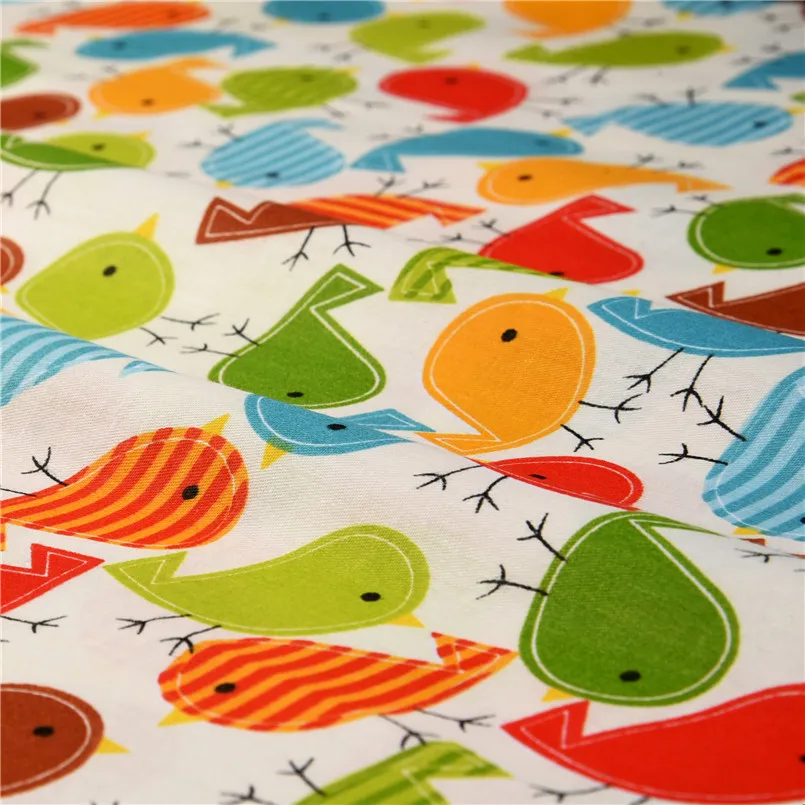 Новые полуметровые рождественские стеганые ткани из хлопка с изображением совы