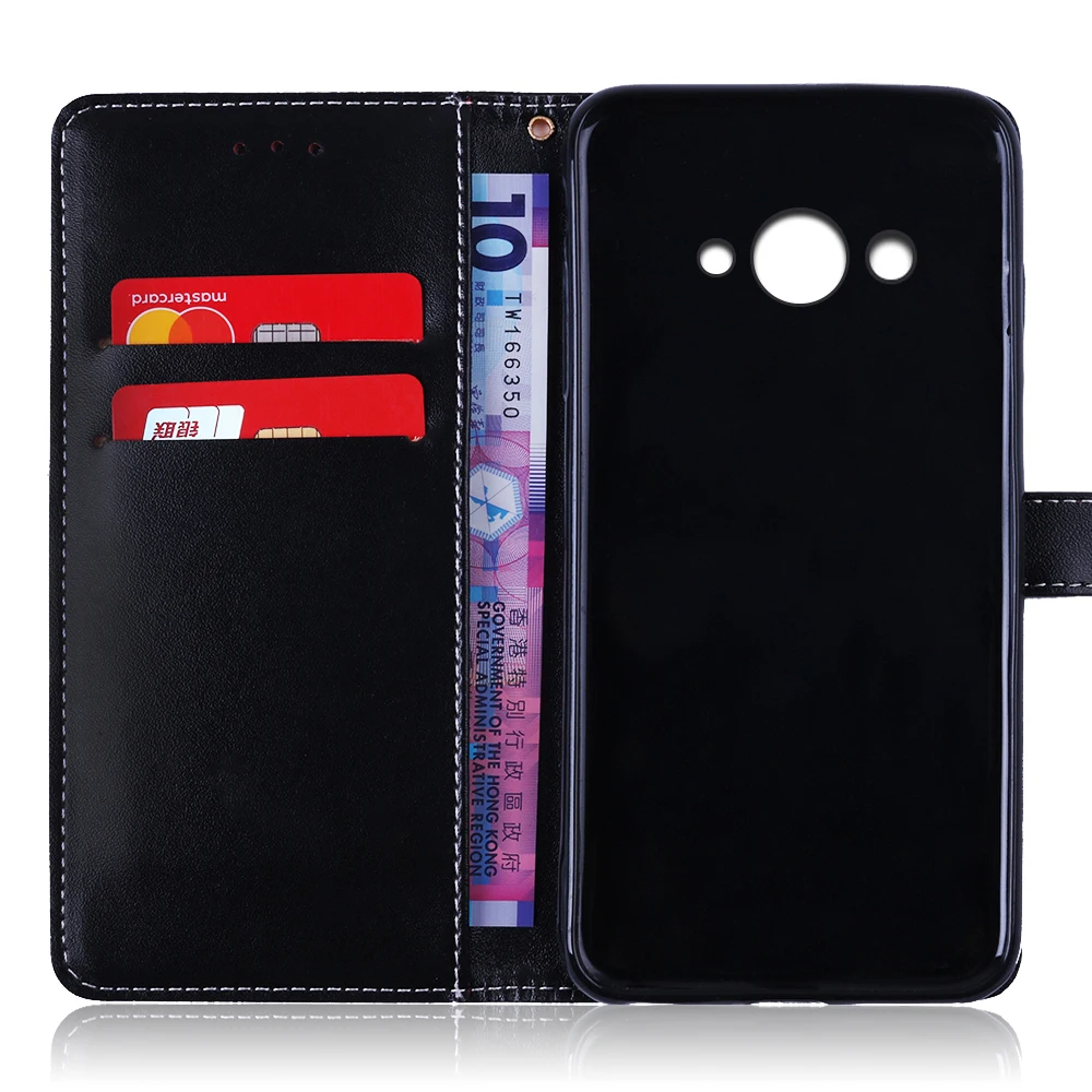 SRHE Huawei Y3 2017 чехол для Y 3 Флип Роскошный кожаный силиконовый чехол-кошелек с