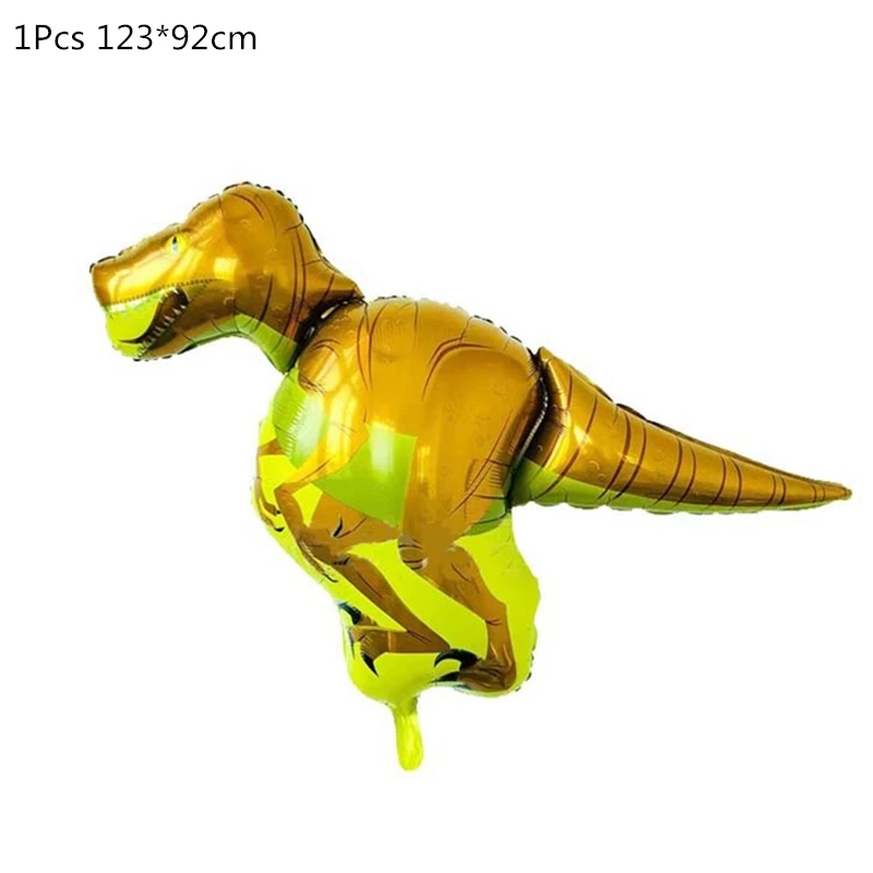1pcs foil dinosaur4 Динозавр день рождения динозавр фольга конфетти для воздушного шара латексные шары динозавр воздушный шарик Globos дети животные джунгли вечерние украшения - Цвет: 1pcs foil dinosaur4