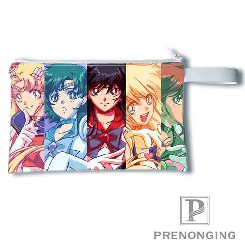 Custom sailor moon @ 2 Кошелек для монет с принтом кошелек на молнии Zero сумочки телефона