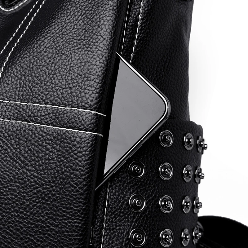 Женский рюкзак высококачественный Молодежный Клетчатый Кожаный Рюкзак для