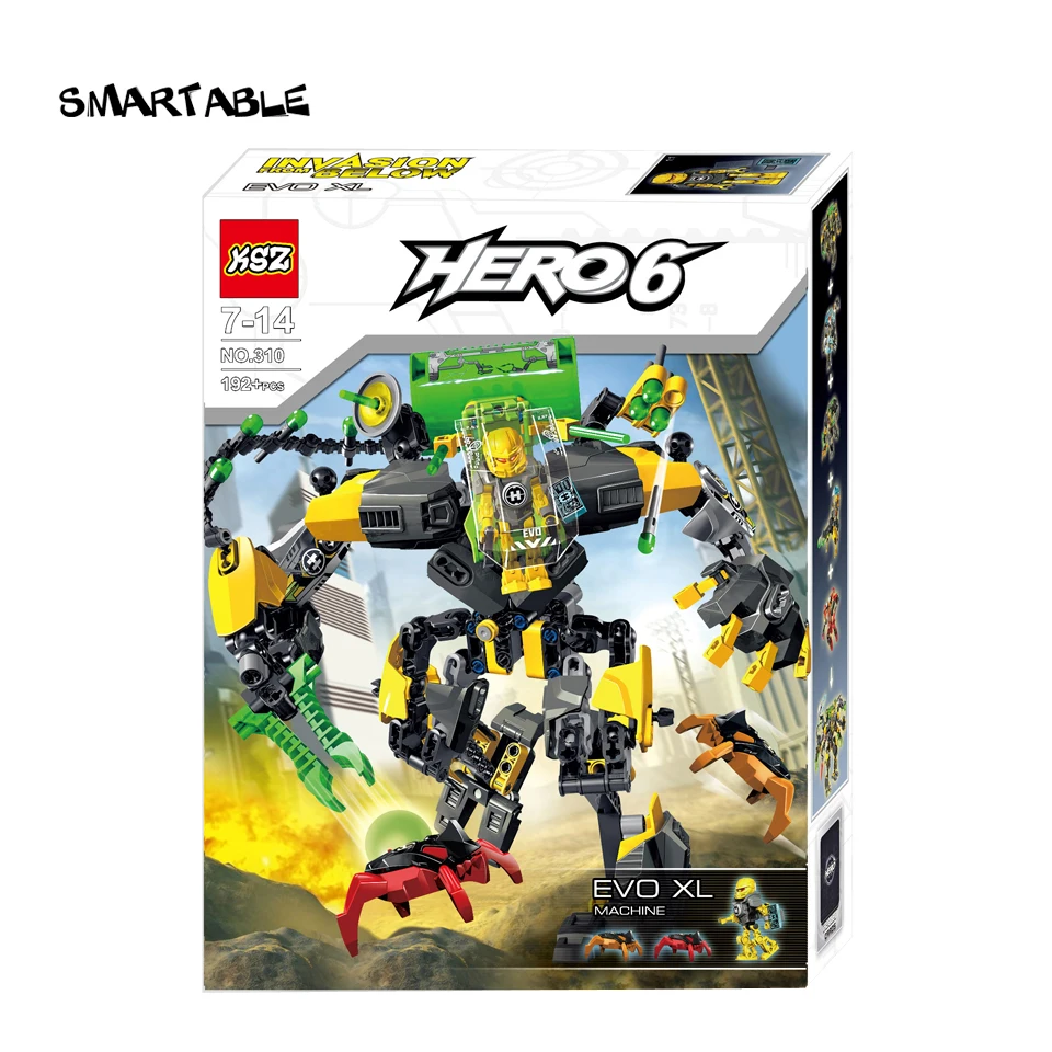 

Smartable Hero Factory New Arrive EVO XL MACHINE Building Block Set Toys For Children Best Christmas Gift For Boys 192pcs/Set