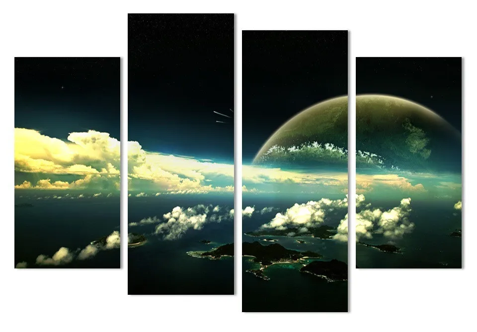 

Бесплатная доставка абстрактная фотография стены картины 4 шт. настенное Искусство декоративные картины безрамные фото