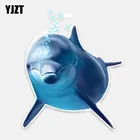 YJZT, 12,3 см * 15 см, интересная наклейка в виде голубого дельфина, декоративная наклейка 5-0165