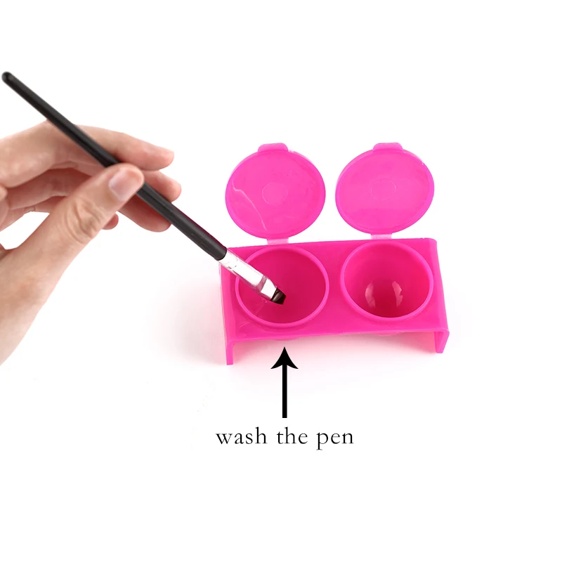 Акриловая чашка ROSALIND пластиковая миска с крышкой блестящая акриловая пудра