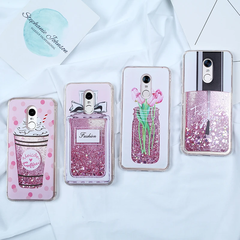 Case For Redmi 5 Plus 4X Quicksand Glitter Cute Cat Phone Covers 4A S2 Note Pro 4 3D Relief TPU Soft Capas |