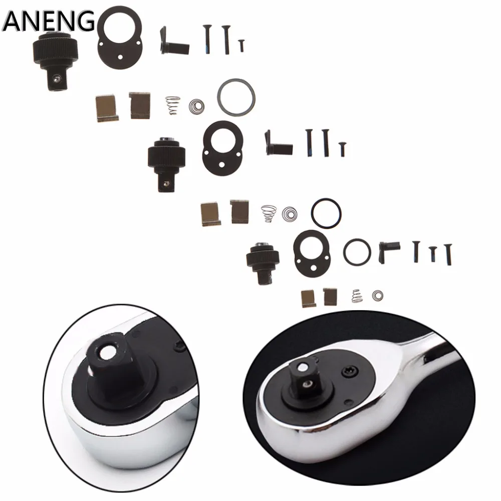 ANENG 1/4 'Ɖ/8'' 1/2 '྄ зубчатый торцевой ключ Ремонтный аксессуар набор