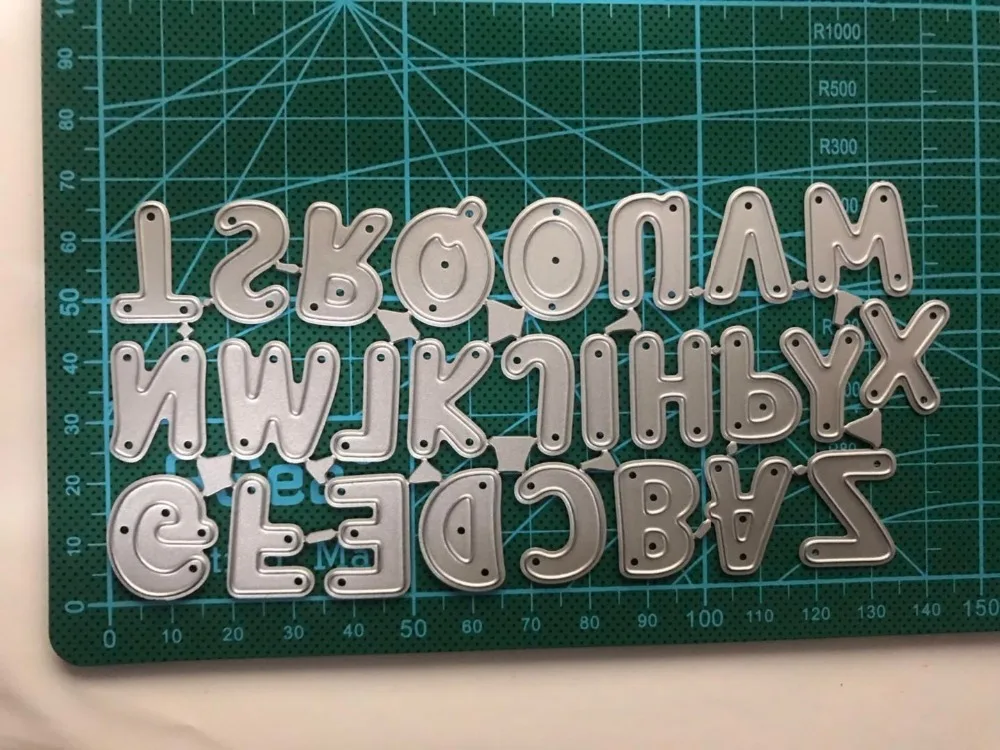 Julyartsdies 26 шт. A Z письмо Скрапбукинг Трафаретный вырубной штамп металлический