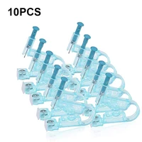 10pcs blue disposable safety sterile ear piercing gun unit tool for piercing supplies and piercing tool free shipping