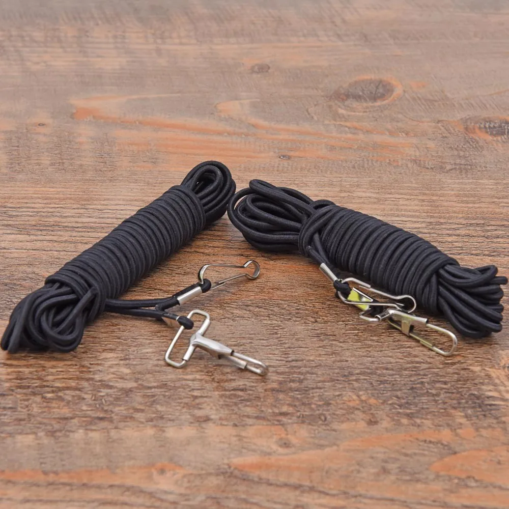 2Pcs 5m Fish Missed Rope Pole Rod Protector Elastic Rubber Line Fishing Tackle Tool | Спорт и развлечения
