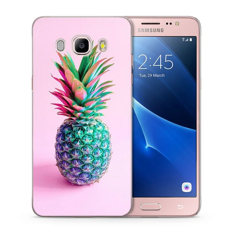 Case For Samsung Galaxy A3 A5 2016 2015 2017 prime J1 J3 J5 J7 TPU Colorful Pineapple Soft Painted Design Cover Fundas N135 |