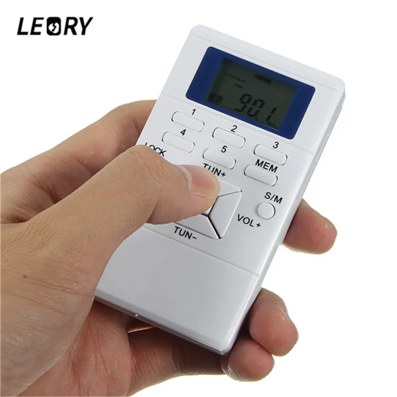 LEORY мини частотная модуляция fm радио цифровой сигнал обработки портативный