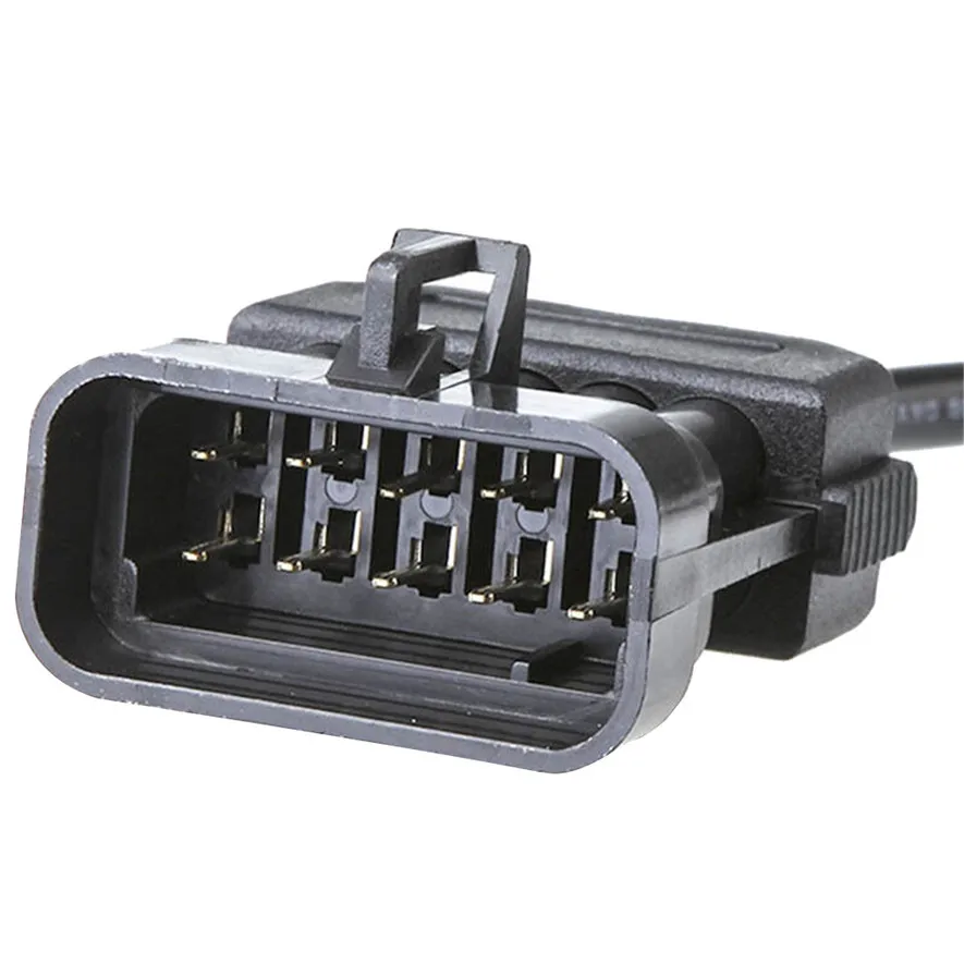 Диагностический кабель для Vauxhall/Opel переходник с 10 Pin на 16 OBD2 Черный ABS высокое