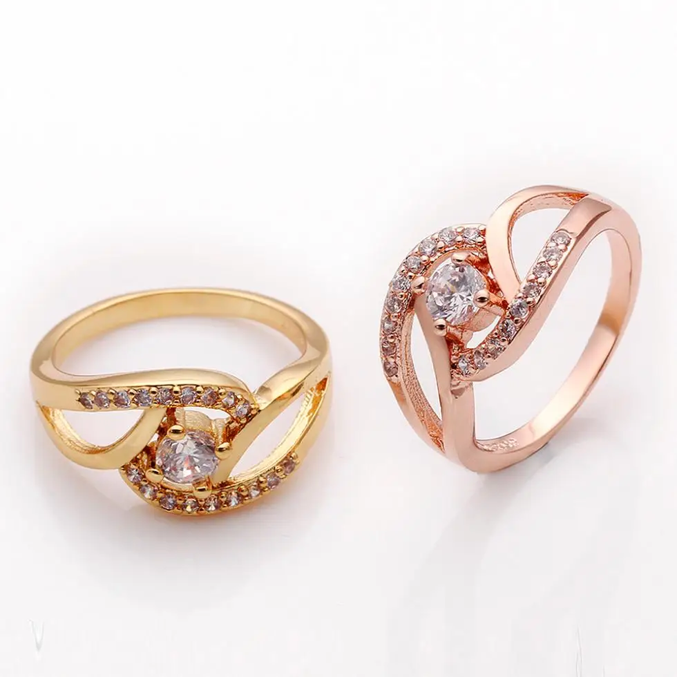 fashion gold ring new 2015 accessories rhinestone wedding rings for women jewelry the silver o Korean | Украшения и аксессуары