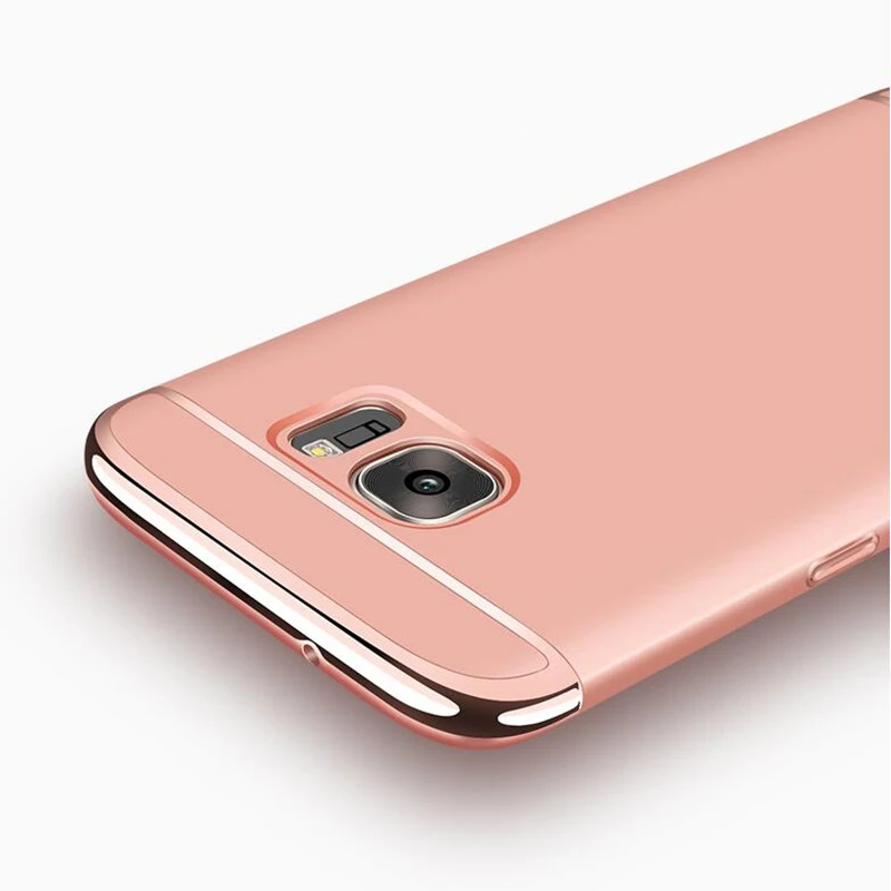 Для samsung Galaxy S6 Edge чехол 360 полная защита противоударный 3 в 1 ультратонкий жесткий