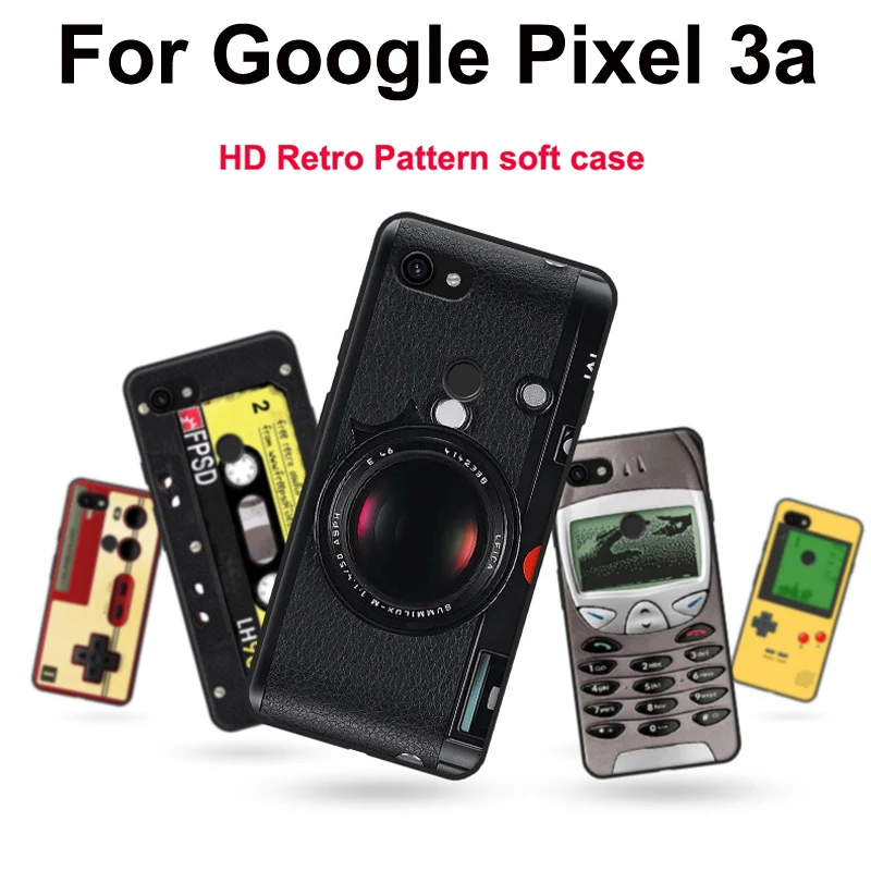 Чехол для телефона Google Pixel 3a мягкий чехол из тпу с рисунком в стиле ретро 5 6 дюйма