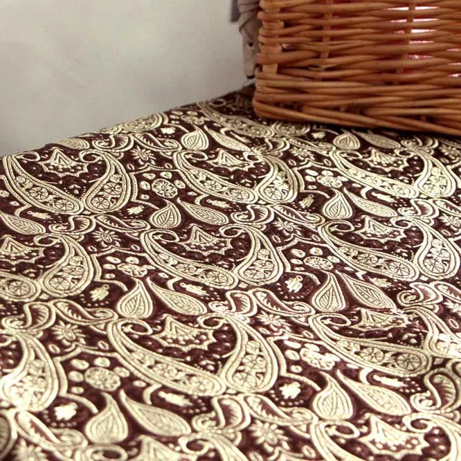 Искусственный шелк атлас Гобеленовая Ткань для шитья лоскутное шитье сумка