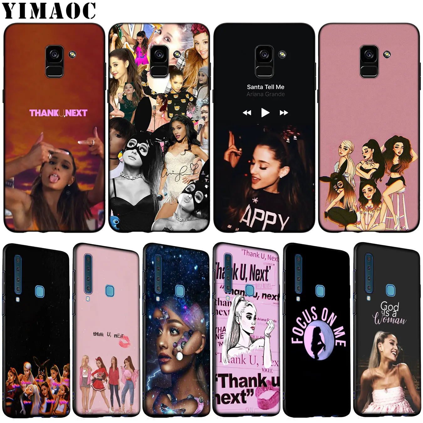 Мягкий силиконовый чехол YIMAOC ariana grande для Samsung Galaxy A6 Plus A9 A8 A7 2018 A3 A5 2016 2017 Note 9 8 |