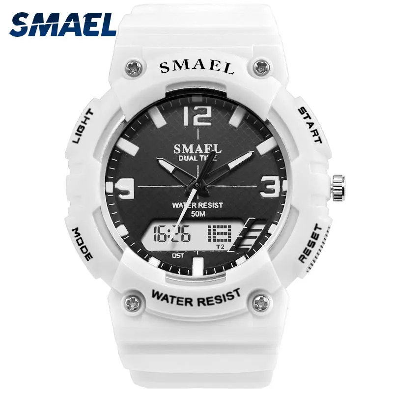 

Fashion Sport Watch Men Water Resista LED Quartz Wrsit Watch Men Clock Digital Sports Watches 1539C Men's Wristwatch with Date