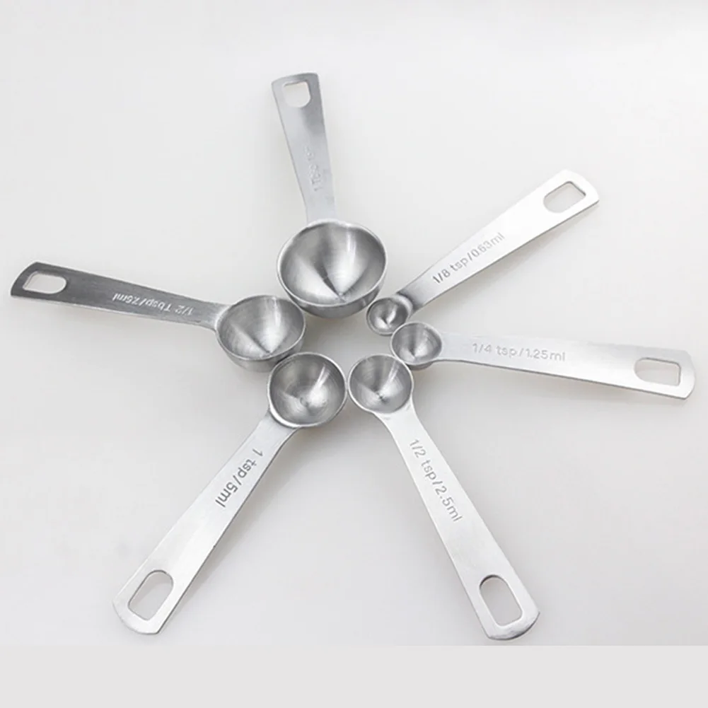 6 шт. круглый набор для приготовления пищи сухие жидкие ингредиенты весы DIY мерные