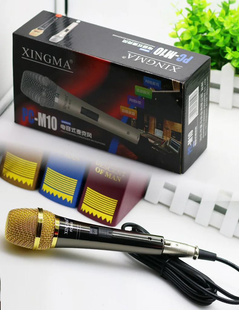 PC-M10 ручной микрофон для караоке конденсатор для вокала металлический корпус сетчатый предохранитель профессиональный проводной микрофон для студийной записи