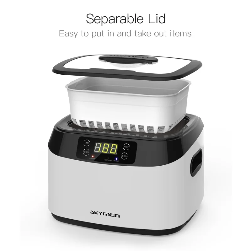 SKYMEN 1.2L Ultrasonic Cleaner Bath Stones Cutters Manicure Tools Ultrasound Glasses Shaver Dental Cleaning Machine Fruit Washer | Бытовая