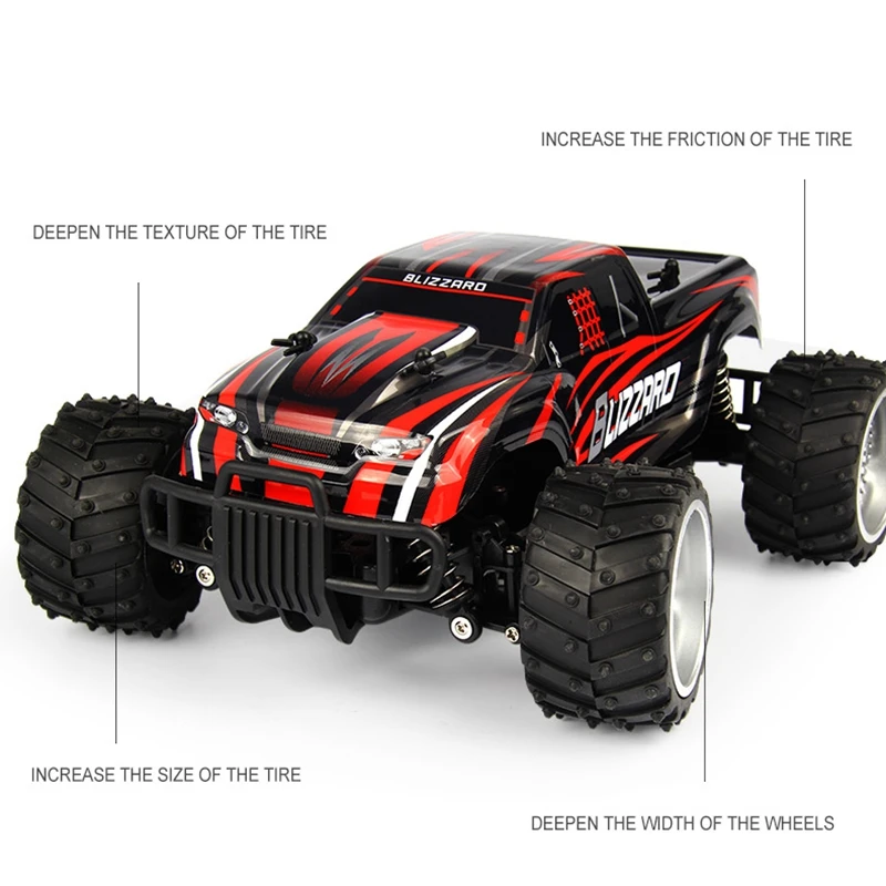1/16 2WD 2,4 GHz высокоскоростной Радиоуправляемый гоночный багги автомобиль внедорожный RTR красный