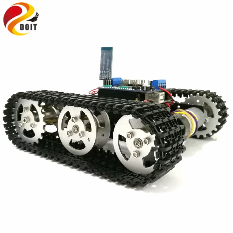 Управление Bluetooth металлический робот RC Танк шасси автомобиля гусеничный