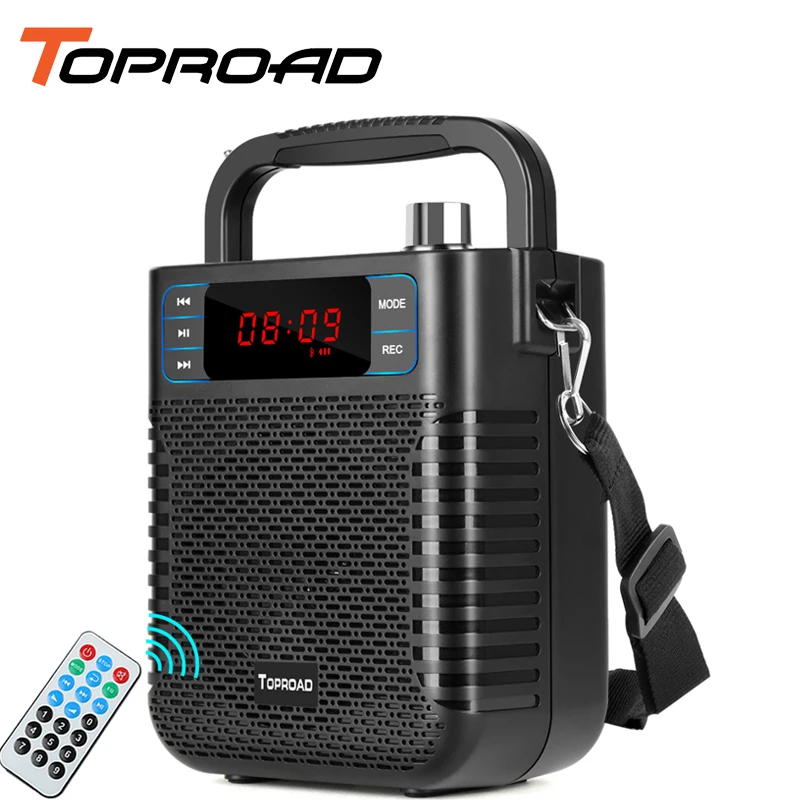 Портативный Bluetooth динамик TOPROAD беспроводной Стерео тяжелый бас звуковая панель с