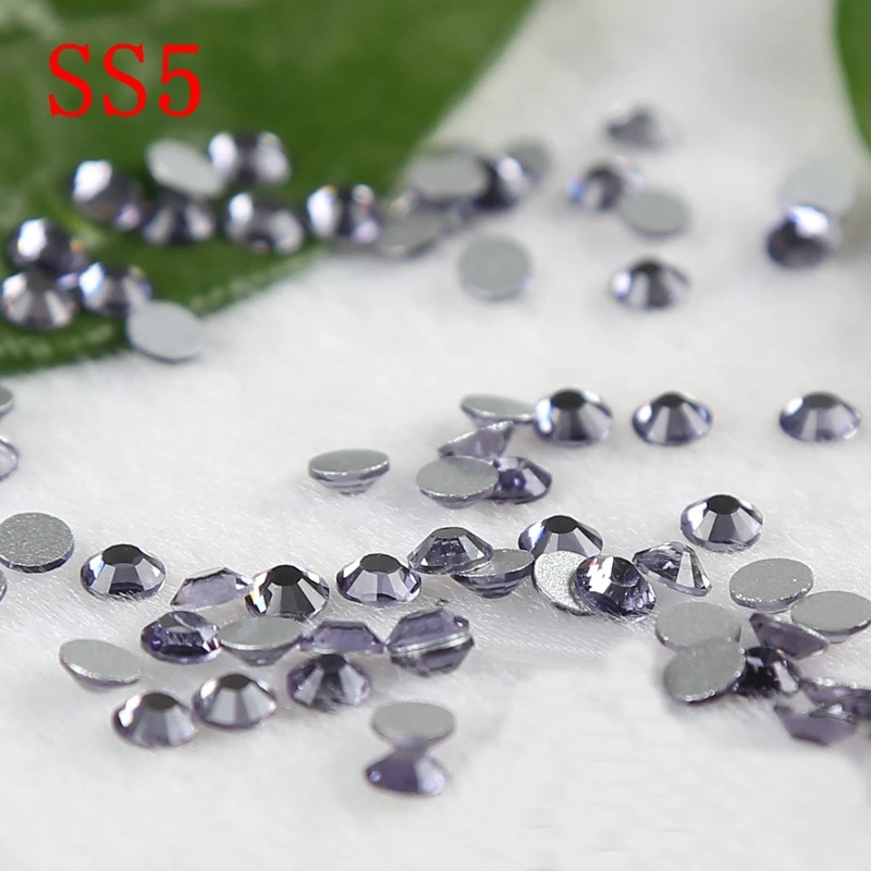 

Tanzanite non hotfix rhinestones SS5 rose 1440pcs/bag shining glass strass nail art stones