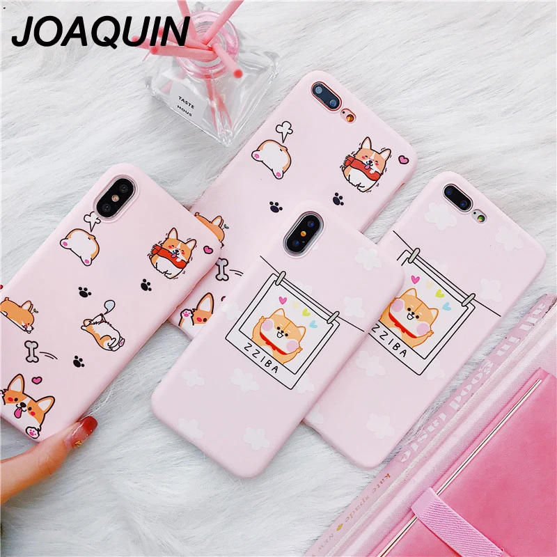 Милый мягкий ТПУ розовый чехол для телефона Fundas Coque iPhone 6 6S 7 8 8PLUS X XS XR XSMAX |