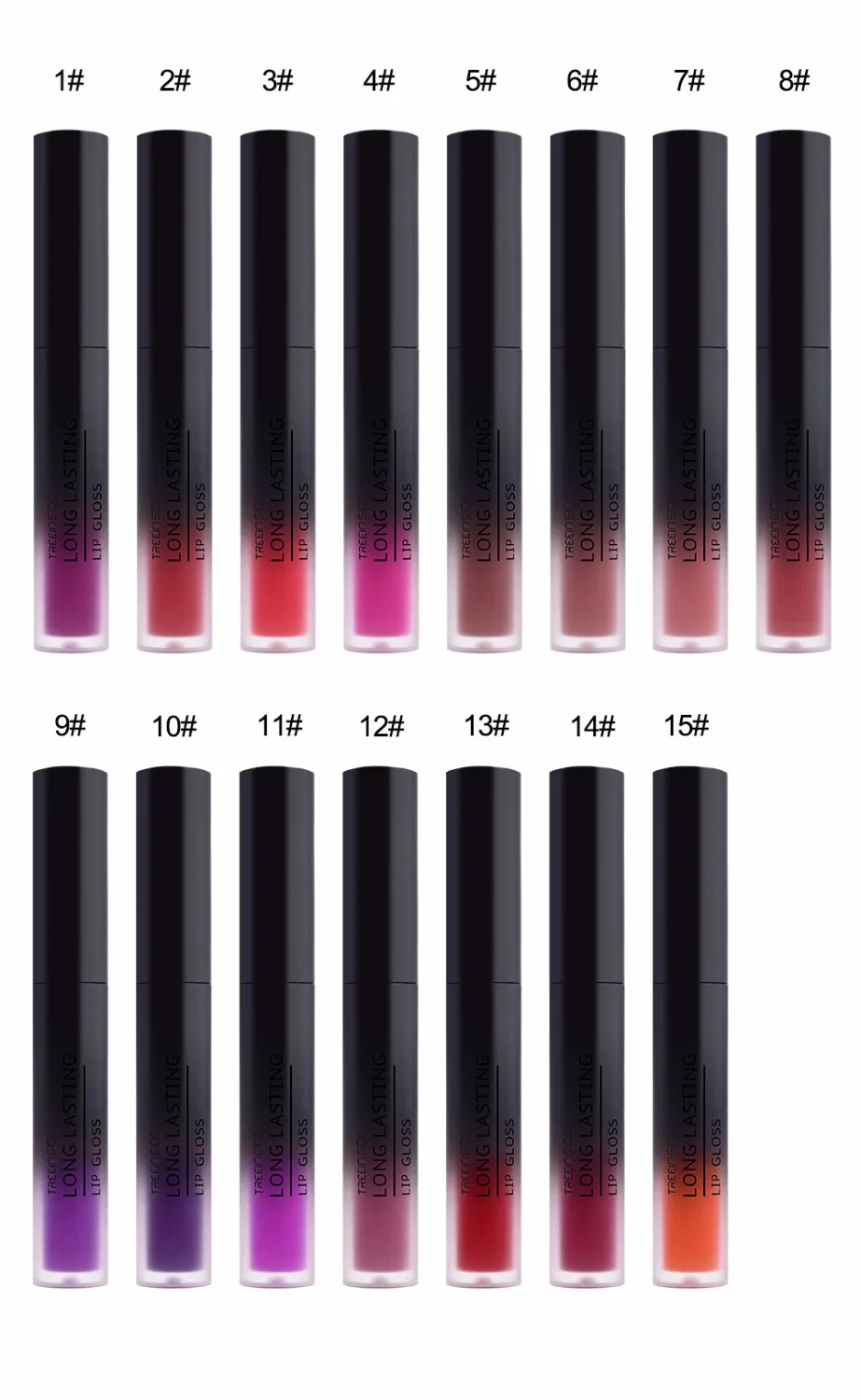 TREEINSIDE бренд 30 Цвета матовая Сексуальная губная помада бархатный блеск для губ