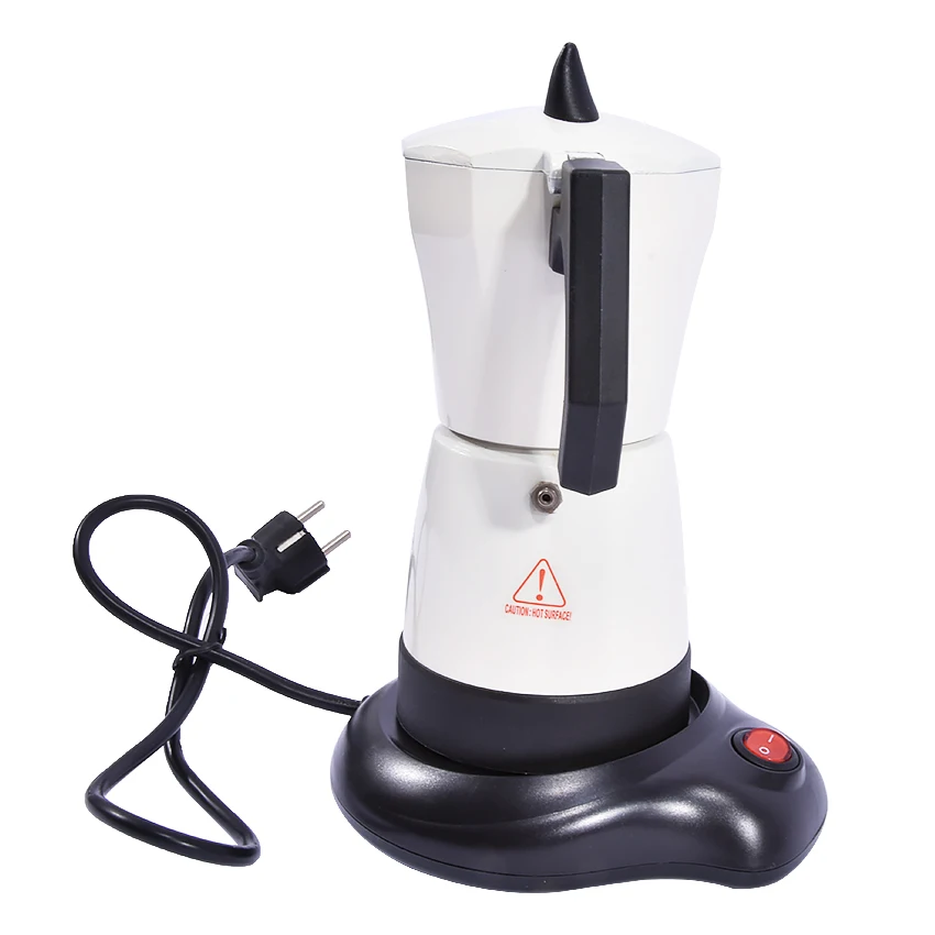 

220-240V 480W electric Mocha potty Italian coffee pot home office electric heating coffee coffee Mocha coffee equipment 6 cups