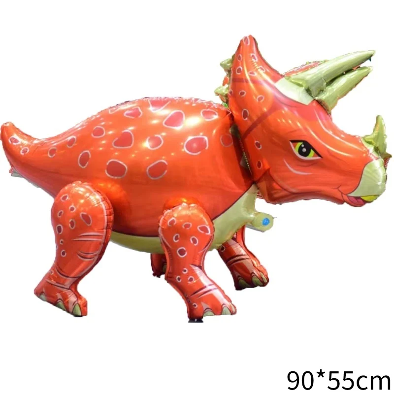 4D Dinosaur red 1 шт. 3D Динозавр воздушный шар из фольги стоящий красный динозавр зеленый дракон День Рождения украшения детский душ игрушка для детей глобалы - Цвет: 4D Dinosaur red