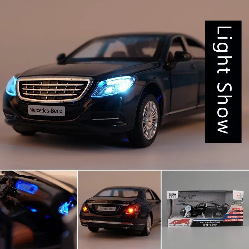 Металлические модели автомобилей Maybach S600 литые под давлением с высокой имитацией